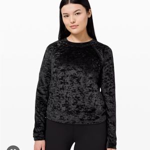 NWT lululemon warm down crew crushed velvet